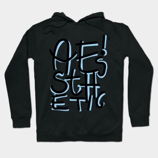 Aesthetics word art Hoodie